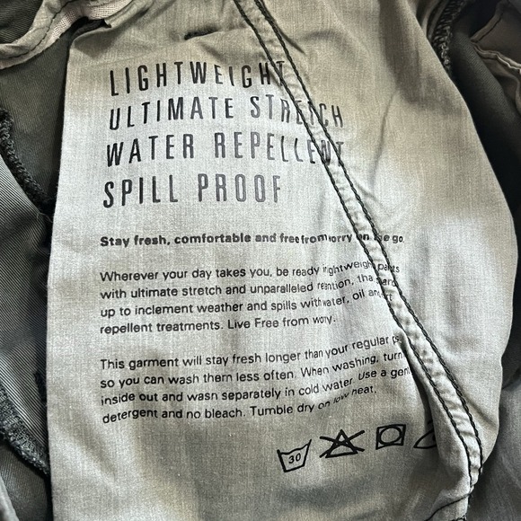 DU/ER Adventure Pants Mens 32 Military Green Cargo Flex Water Repel Live Free - Picture 8 of 8